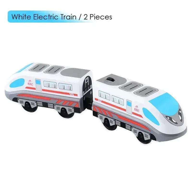 Magnetic Diecast Train Set With Doll On Wooden Track - ToylandEU