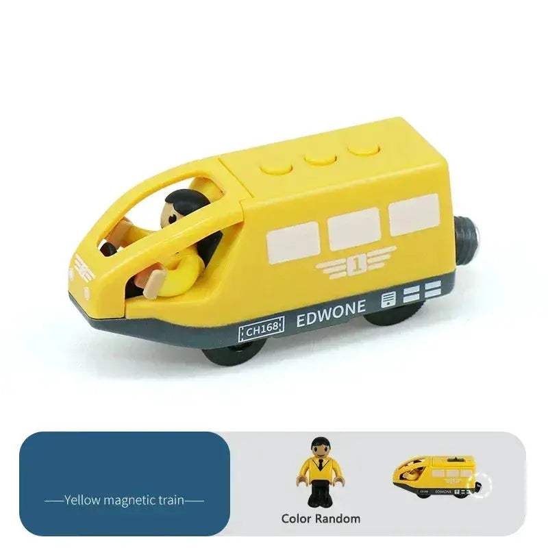  Magnetic Diecast Train Set Wooden Track Doll Included -  ToylandEU™