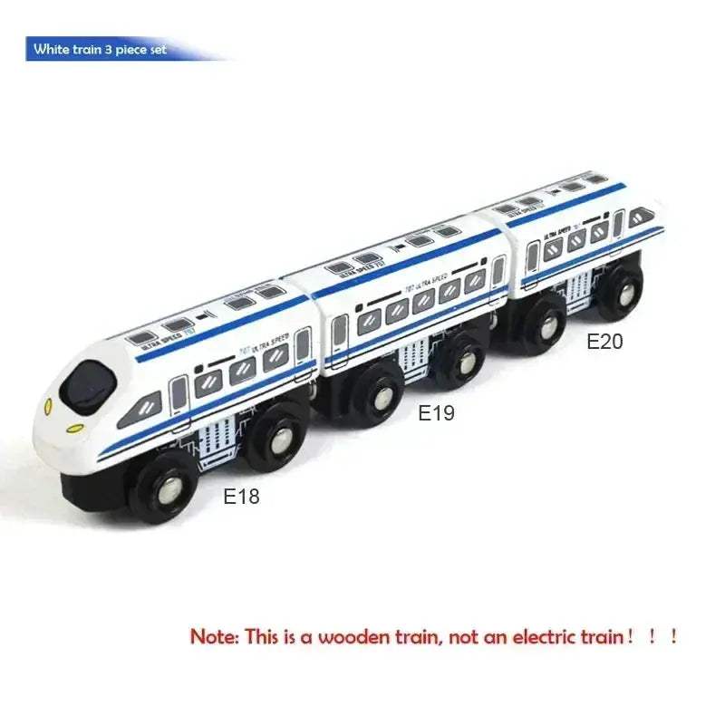  Magnetic Diecast Train Set Wooden Track Doll Included -  ToylandEU™