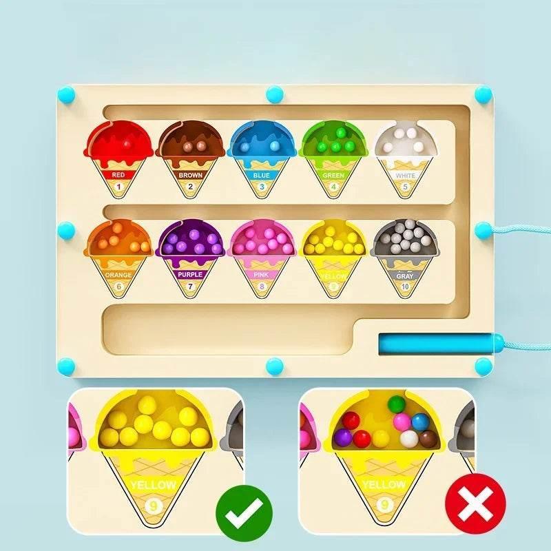 Magnetic Digital Bead Magnetic Maze Toy for Kids Ages 2-6 - ToylandEU