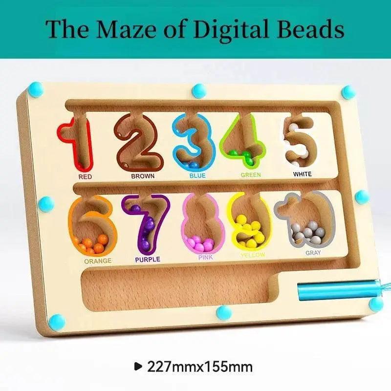  Magnetic Digital Bead Maze Toy for Ages 2-6 -  ToylandEU™