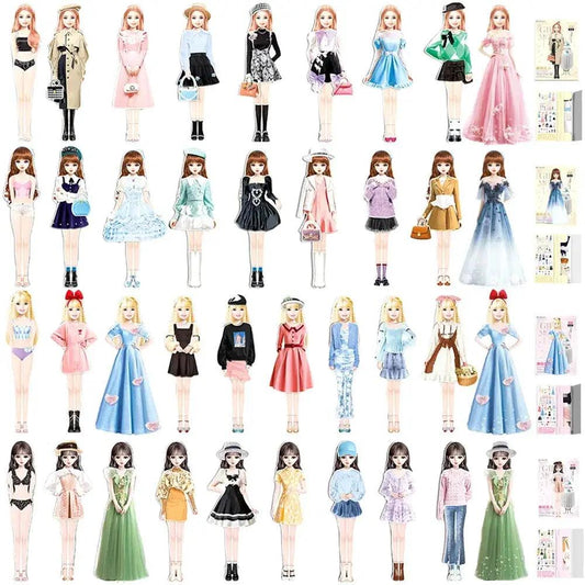  Magnetic Dress Up Princess Paper Dolls Education Set -  ToylandEU™