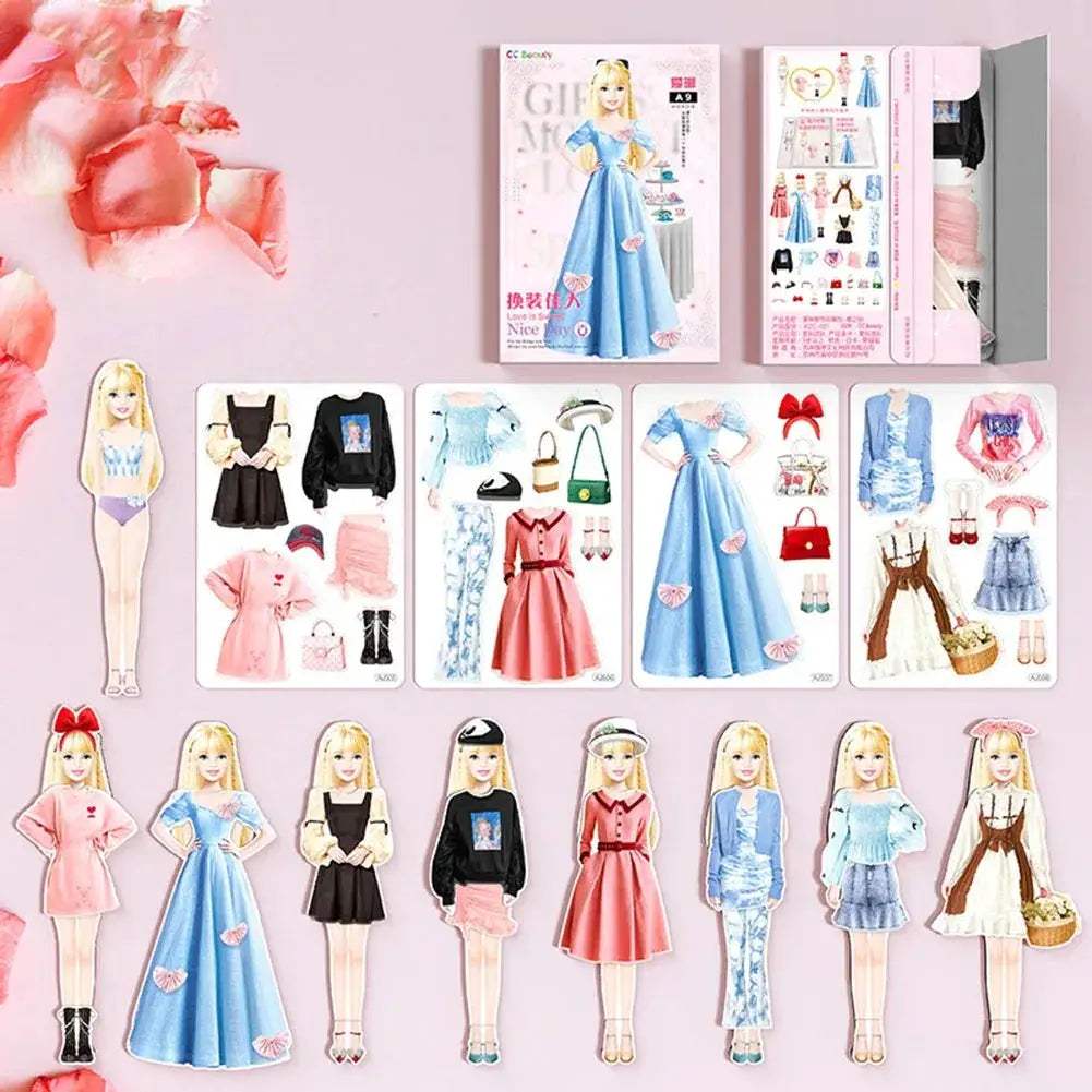 Magnetic Dress Up Princess Paper Dolls For Girls Educational Set - ToylandEU