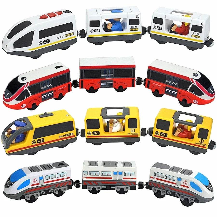 Magnetic Electric Bullet Train Set with Compatible Car Toys - ToylandEU