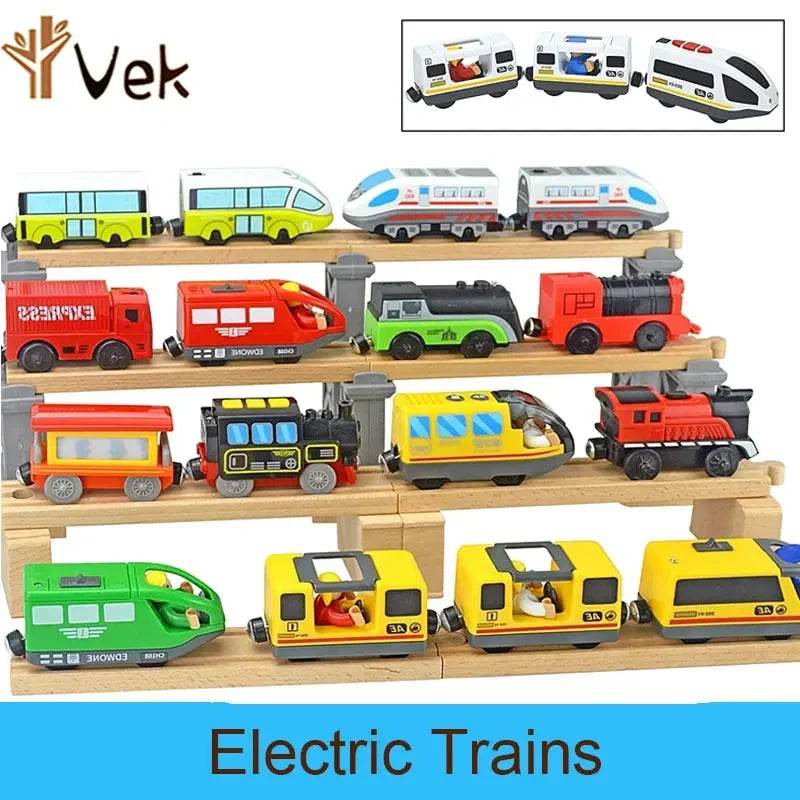 Magnetic Electric Bullet Train Set with Compatible Car Toys - ToylandEU