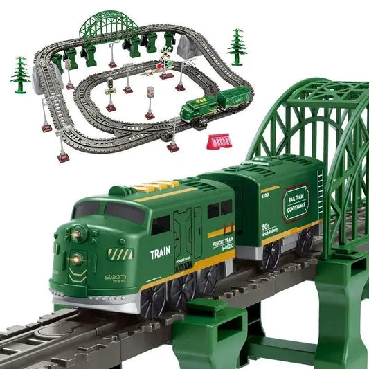  Magnetic Electric Train Set 88 Pieces Tracks Diecast -  ToylandEU™