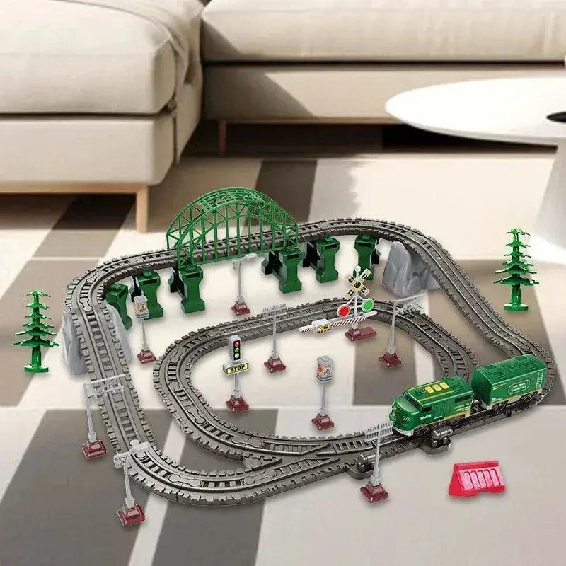  Magnetic Electric Train Set 88 Pieces Tracks Diecast -  ToylandEU™