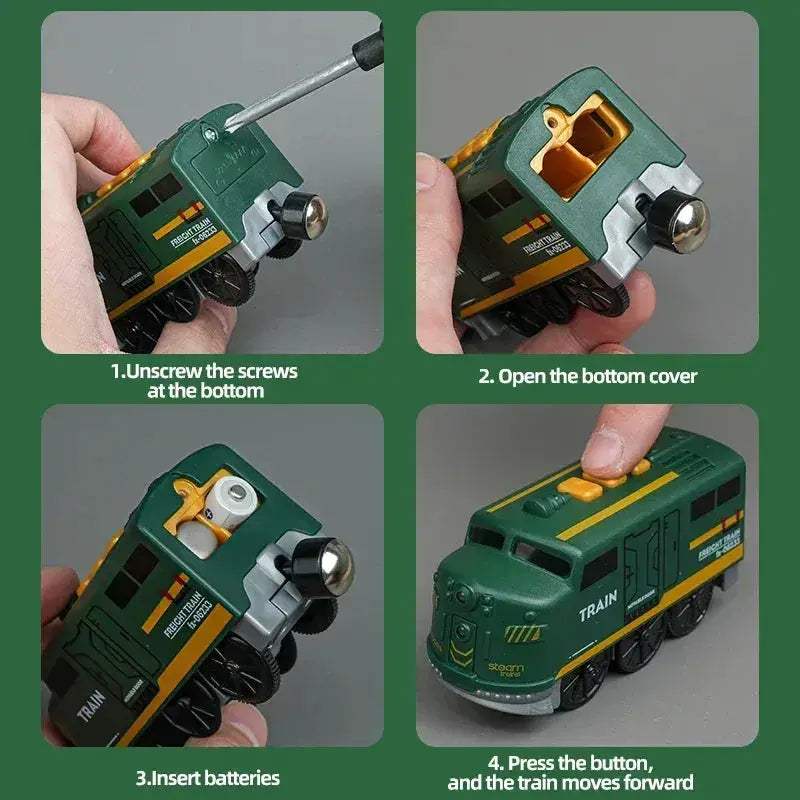 Magnetic Electric Train Set With 88 Pieces And Tracks - ToylandEU