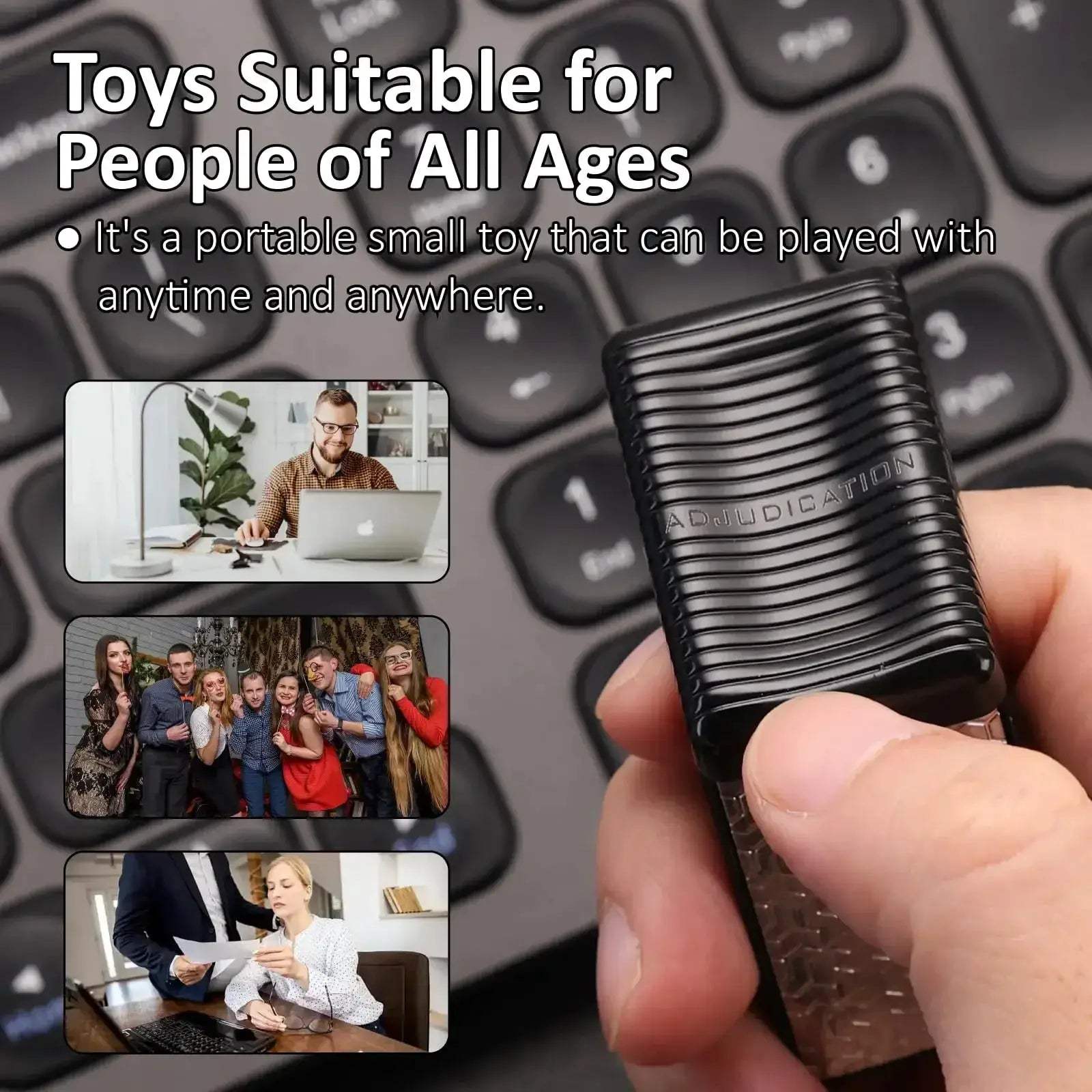 Magnetic Fidget Slider With Tuning Fork Effect For Adults - ToylandEU