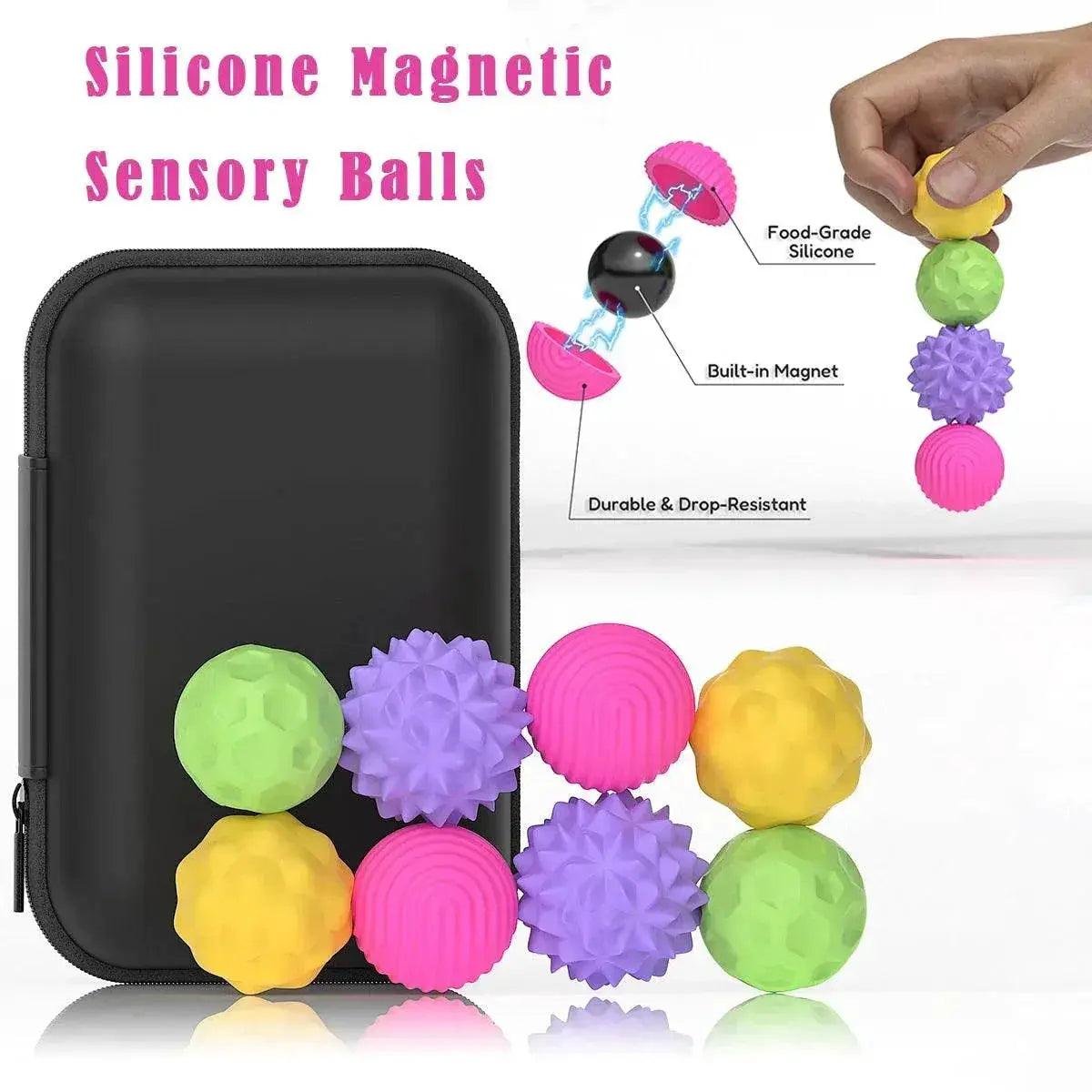  Magnetic Fidget Toy EDC Anti Stress Relief Sensory Balls for Adults Kids Autism ADHD -  ToylandEU™