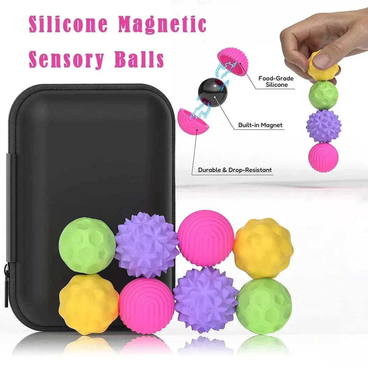Magnetic Fidget Toy EDC Anti Stress Relief Sensory Balls for Adults Kids Autism ADHD - ToylandEU