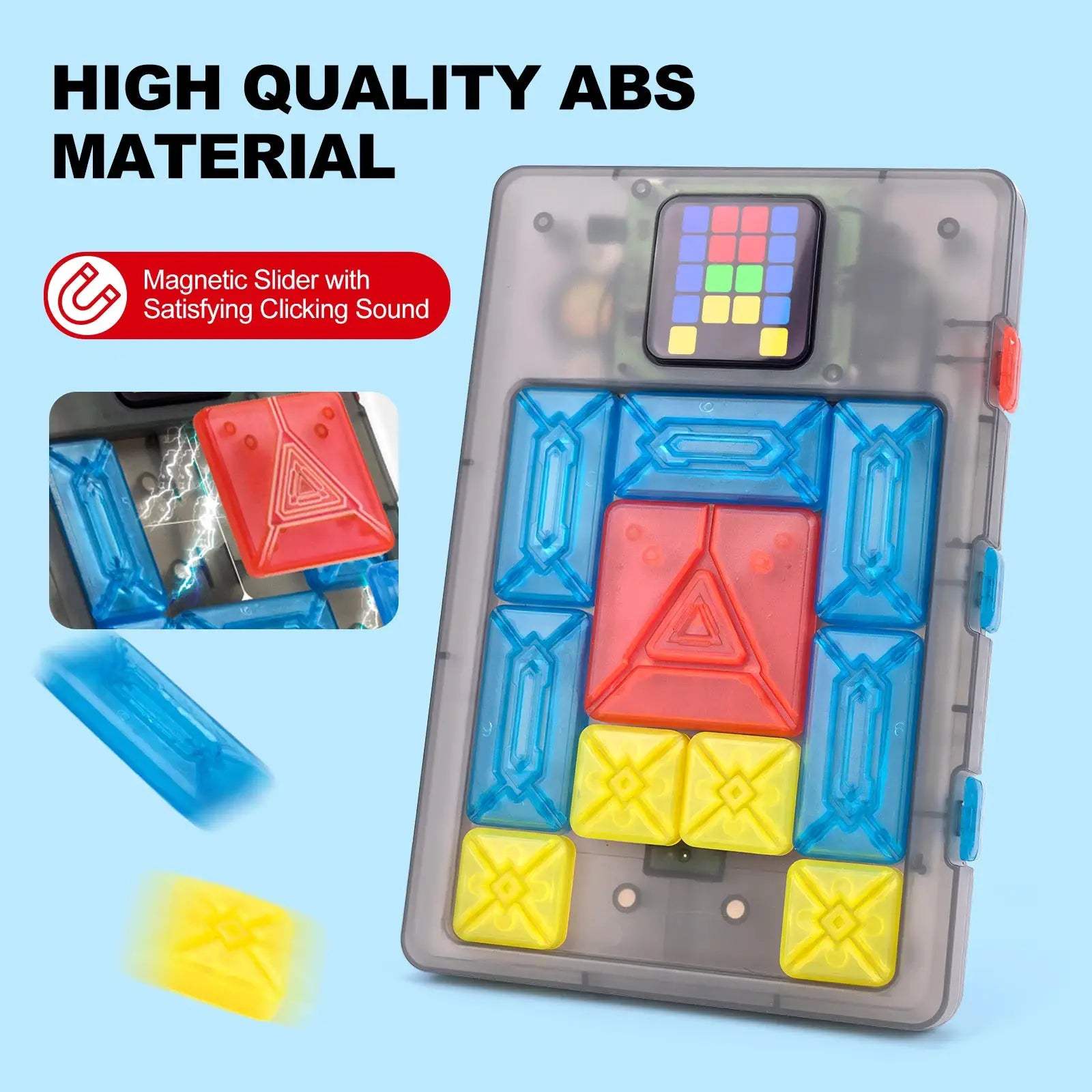 AI Huarong Road Magnetic Suction Block Sliding 500+ Levels Brain-burning Board Game Logical Thinking Training Toys Puzzle Toys - ToylandEU