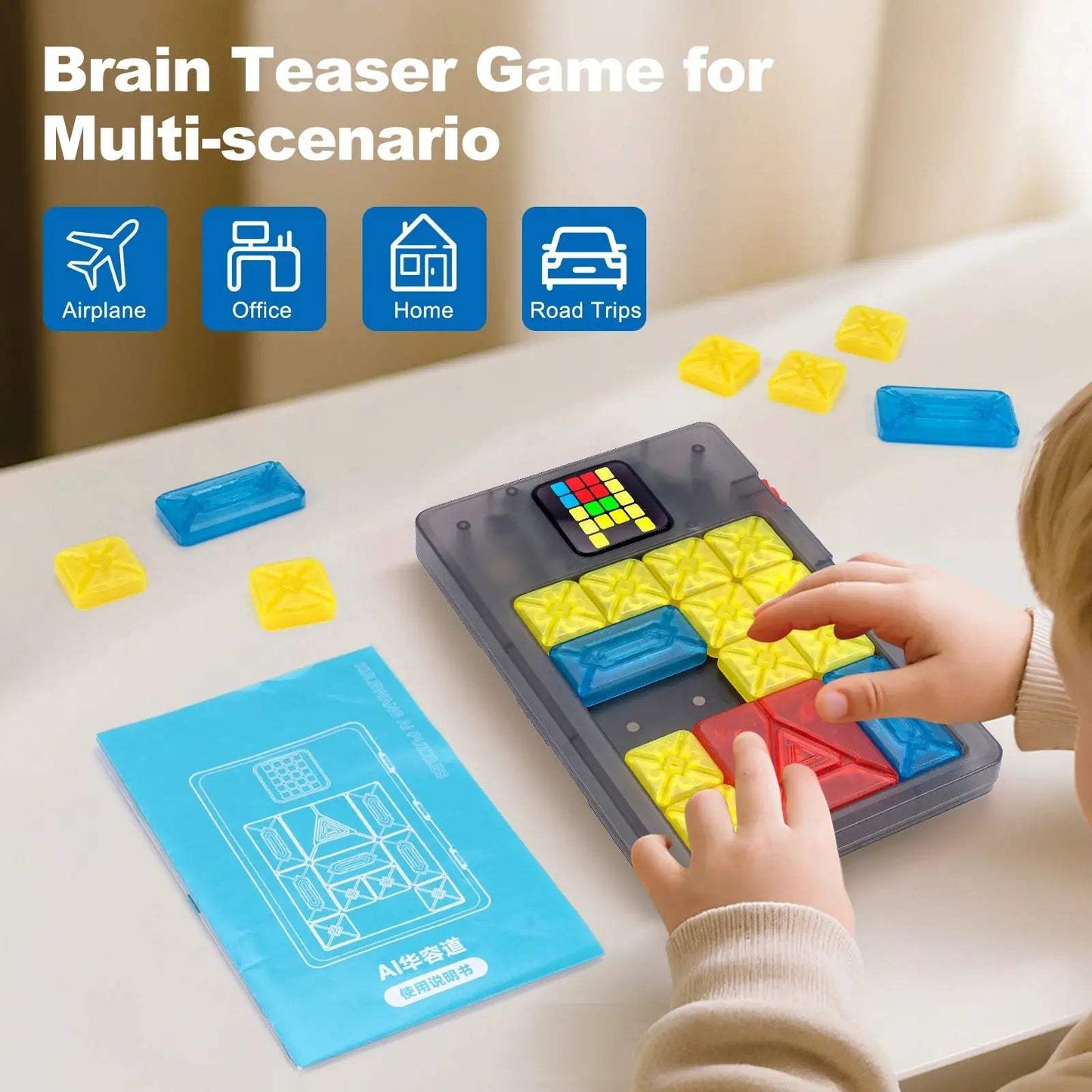 AI Huarong Road Magnetic Suction Block Sliding 500+ Levels Brain-burning Board Game Logical Thinking Training Toys Puzzle Toys - ToylandEU