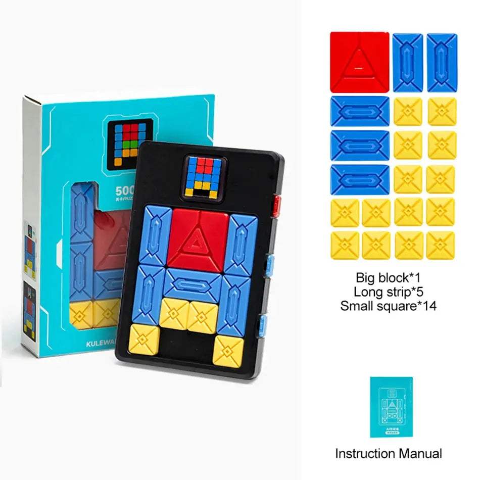 AI Huarong Road Magnetic Suction Block Sliding 500+ Levels Brain-burning Board Game Logical Thinking Training Toys Puzzle Toys - ToylandEU