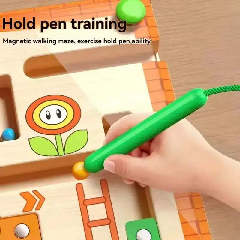 Magnetic Labyrinth Ball Toy For Preschool Fine Motor Skills - ToylandEU