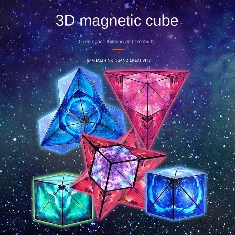  Magnetic Magic Cube Stress Relief Fidget Toy Portable -  ToylandEU™