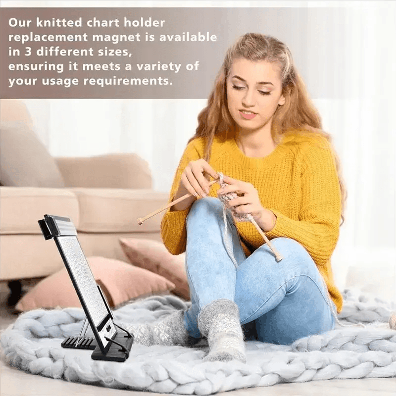 Magnetic Pattern Holder For Crochet Knitting With Four Magnets - ToylandEU