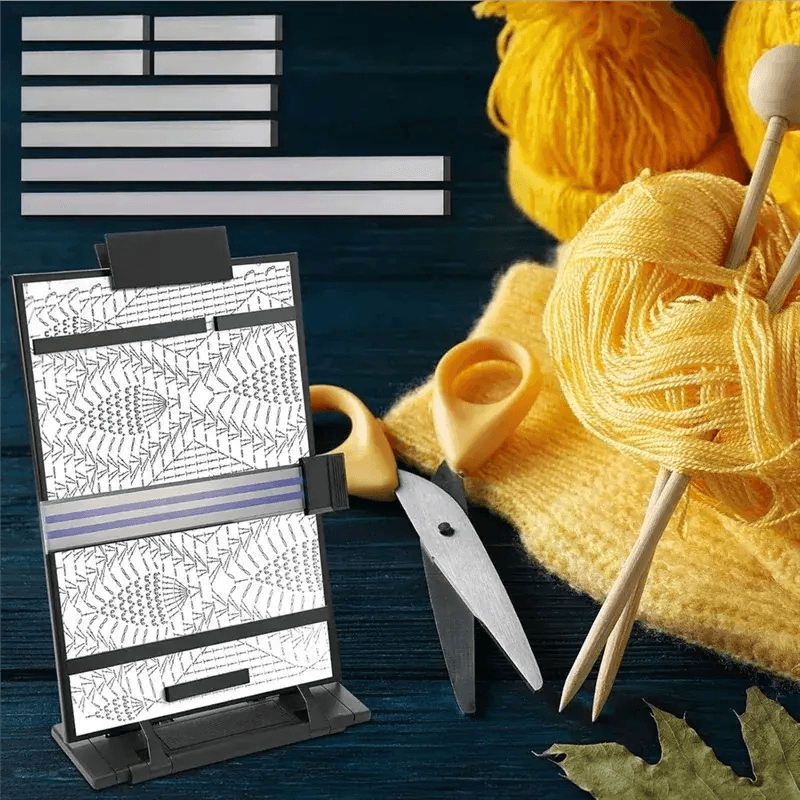 Magnetic Pattern Holder For Crochet Knitting With Four Magnets - ToylandEU
