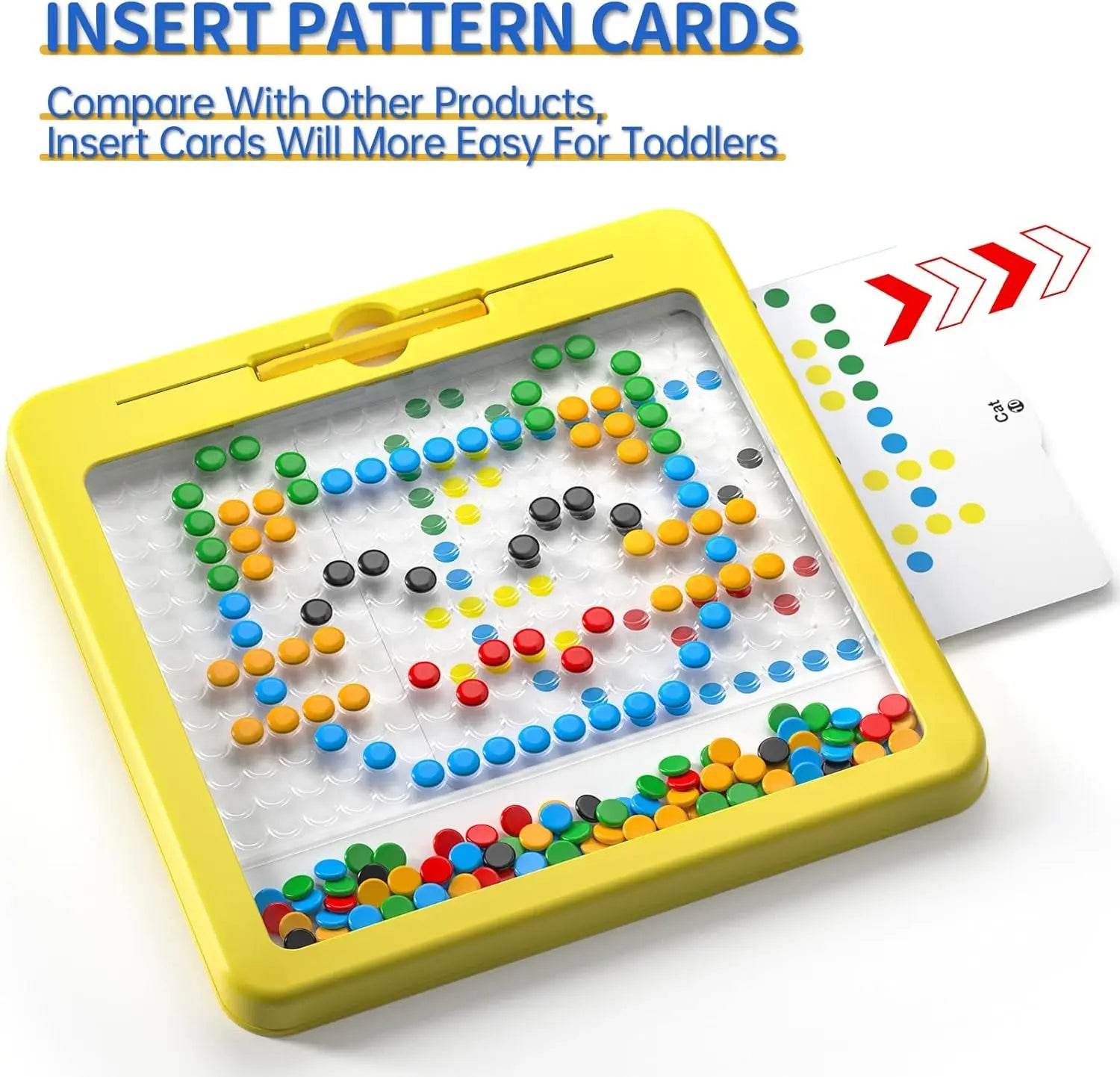 2-in-1 Magnetic Pen DIY Drawing Board for Children Montessori Preschool Educational Puzzle Toy - ToylandEU