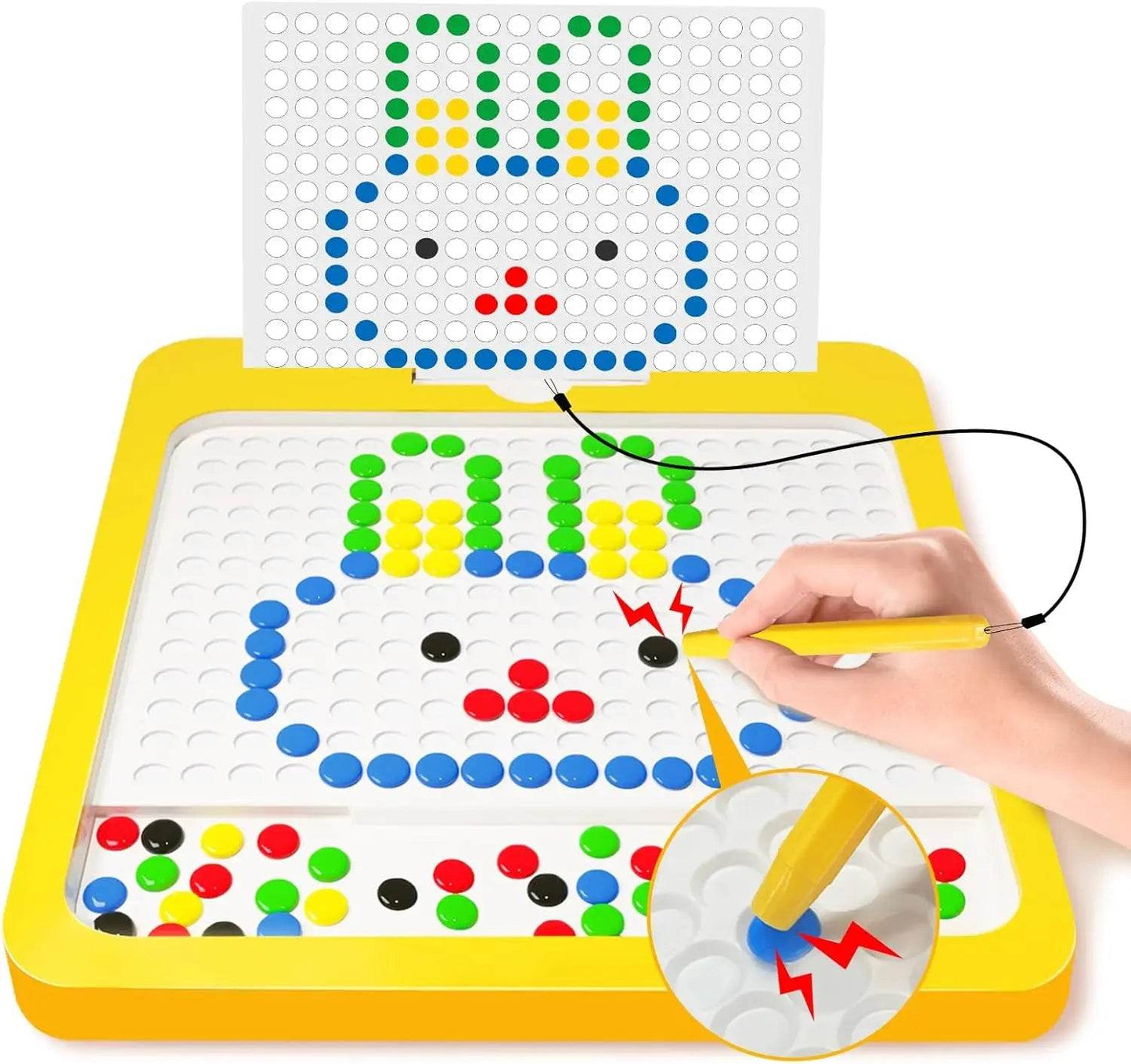 2-in-1 Magnetic Pen DIY Drawing Board for Children Montessori Preschool Educational Puzzle Toy - ToylandEU