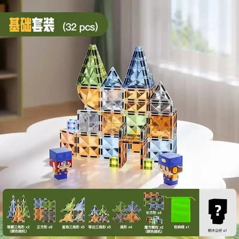  Magnetic Puzzle Toy for Kids Lego Compatible Creativity -  ToylandEU™