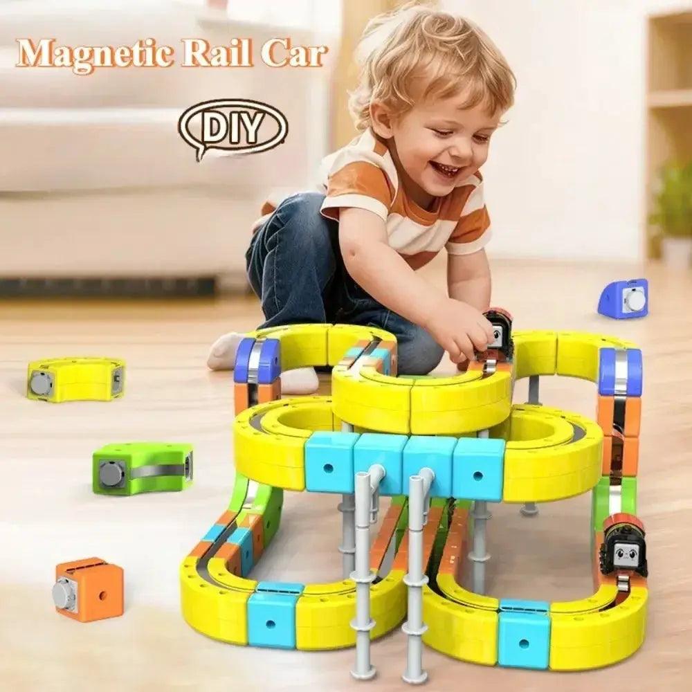  Magnetic Rail Racing Car Set Diecast DIY Tracks -  ToylandEU™