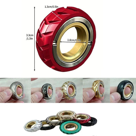  Magnetic Stainless Steel Fidget Toys Ring Slider -  ToylandEU™