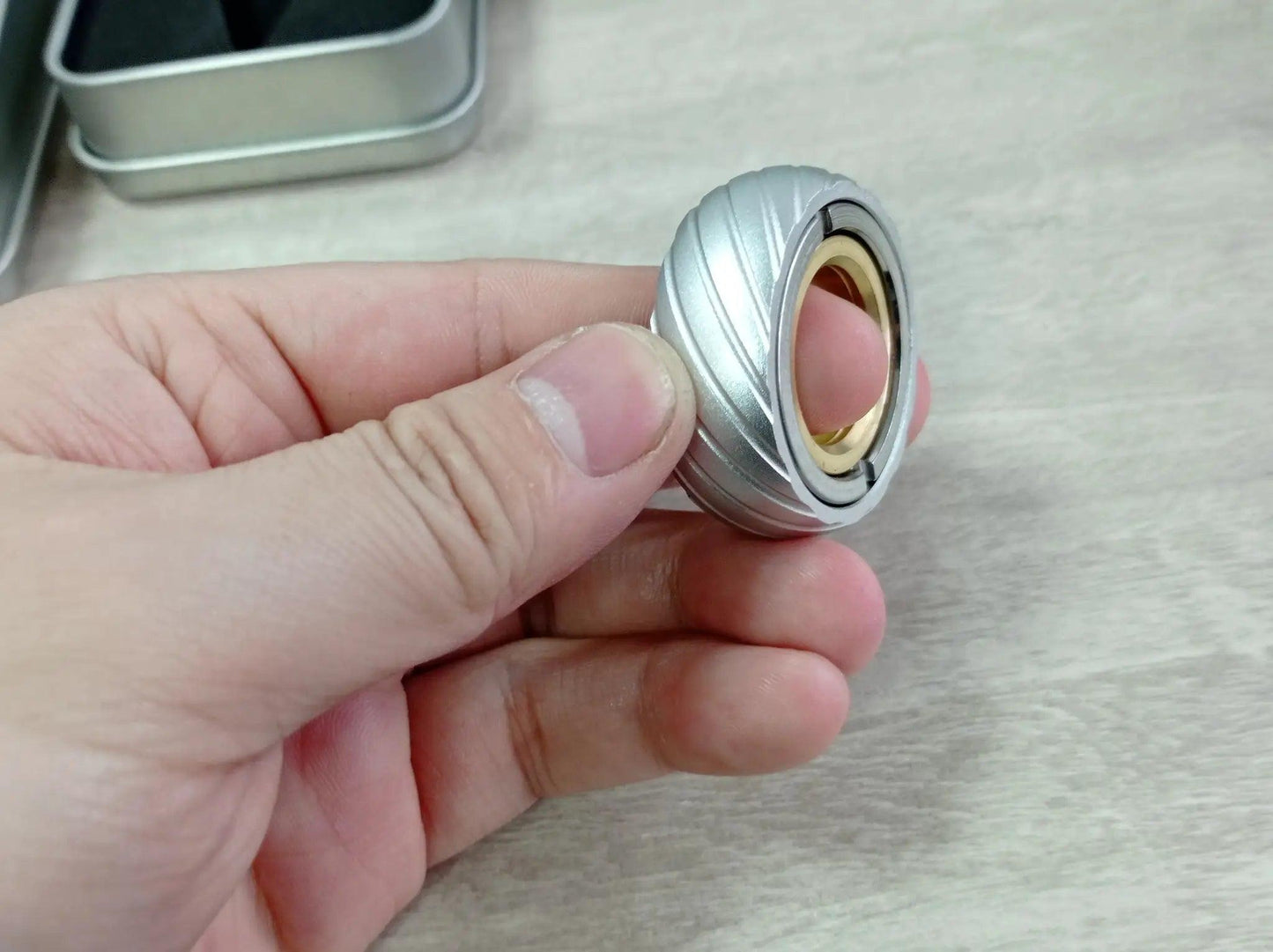  Magnetic Stainless Steel Fidget Toys Ring Slider -  ToylandEU™