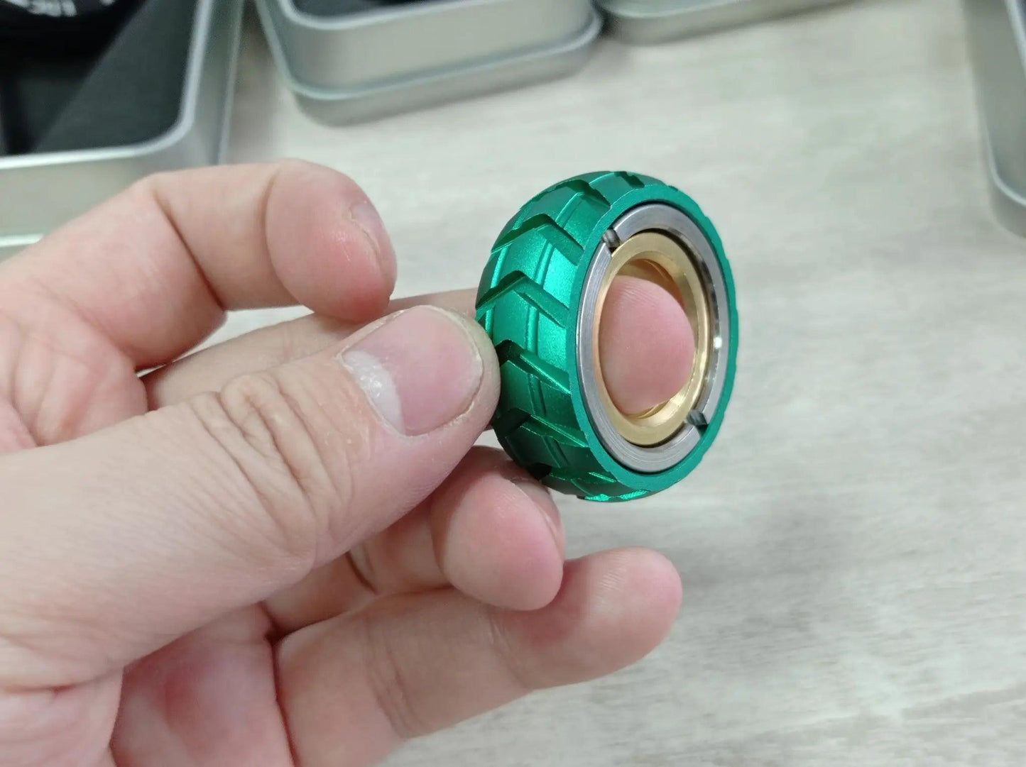  Magnetic Stainless Steel Fidget Toys Ring Slider -  ToylandEU™