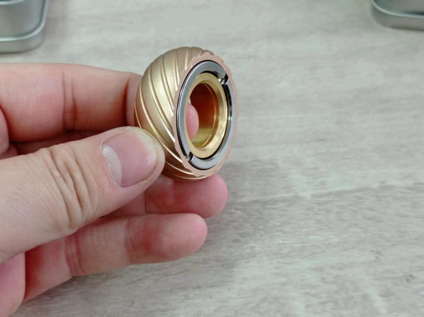  Magnetic Stainless Steel Fidget Toys Ring Slider -  ToylandEU™