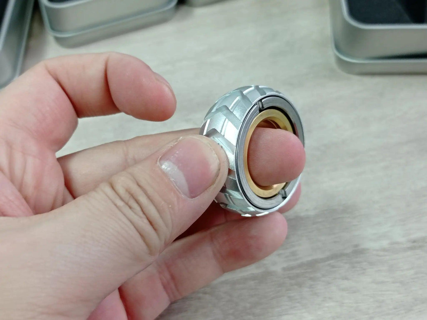  Magnetic Stainless Steel Fidget Toys Ring Slider -  ToylandEU™
