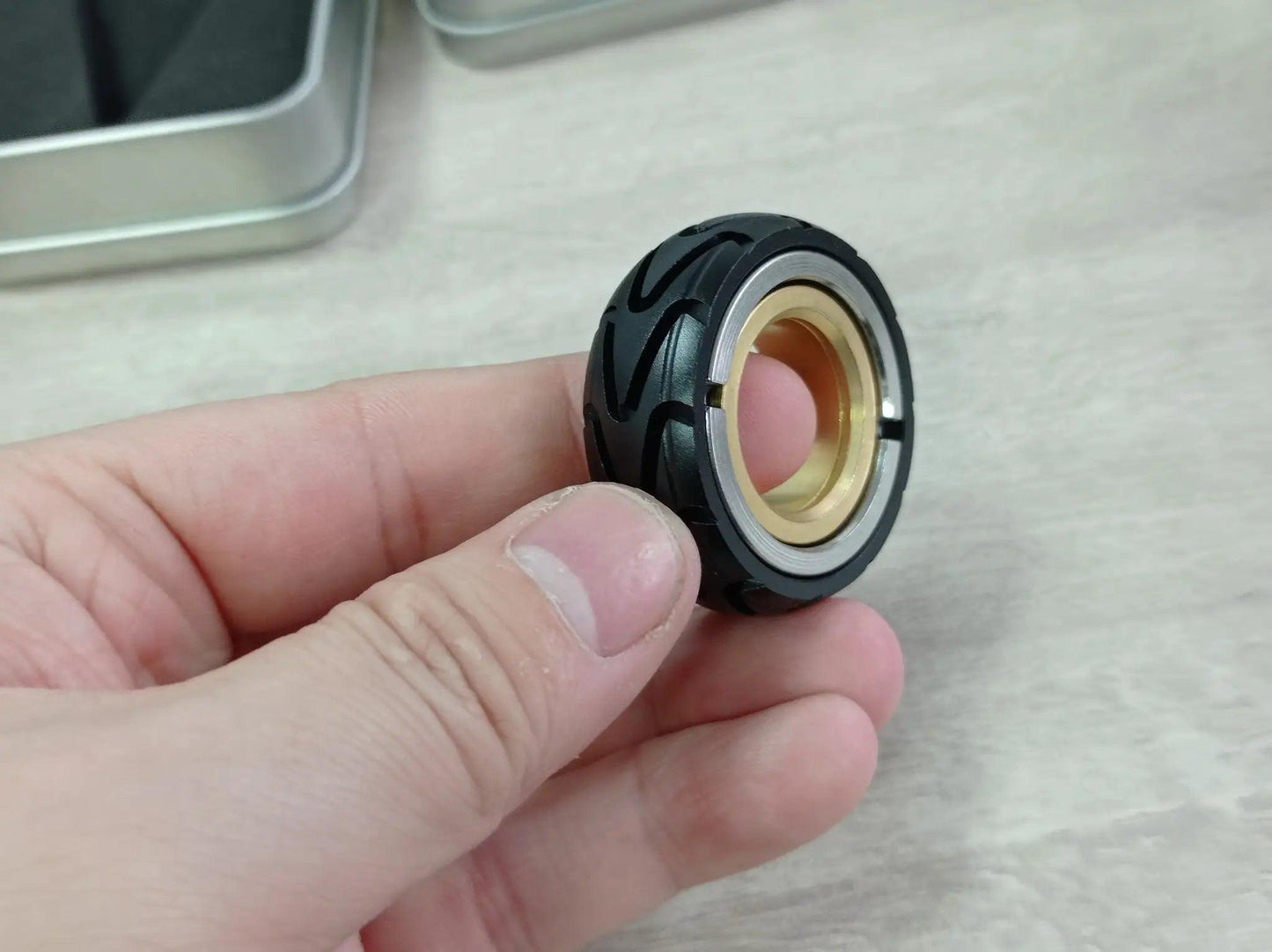 Magnetic Stainless Steel Fidget Toys Ring Slider -  ToylandEU™