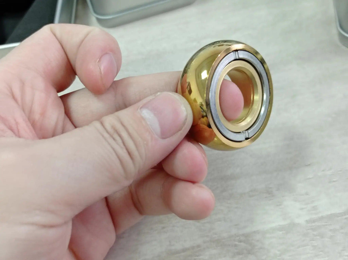  Magnetic Stainless Steel Fidget Toys Ring Slider -  ToylandEU™