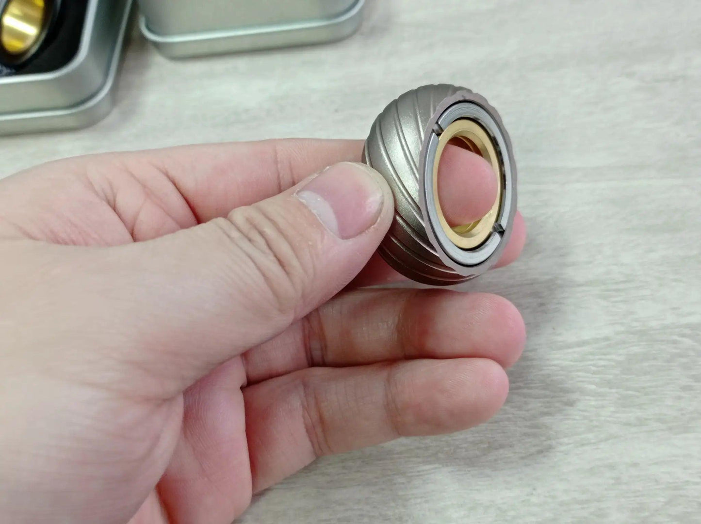  Magnetic Stainless Steel Fidget Toys Ring Slider -  ToylandEU™