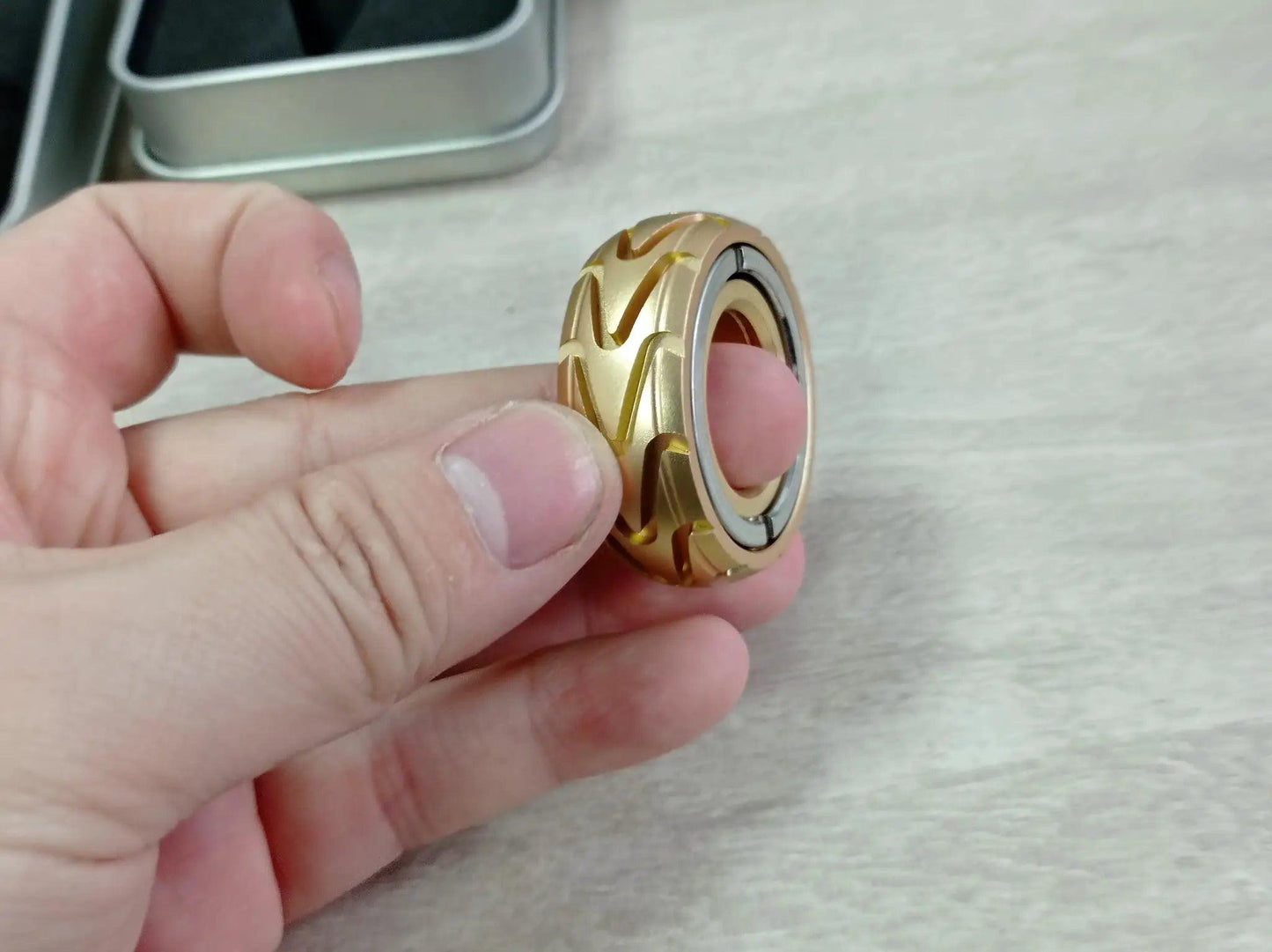  Magnetic Stainless Steel Fidget Toys Ring Slider -  ToylandEU™