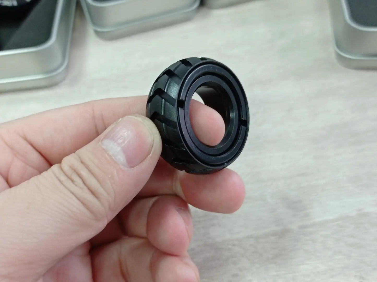  Magnetic Stainless Steel Fidget Toys Ring Slider -  ToylandEU™