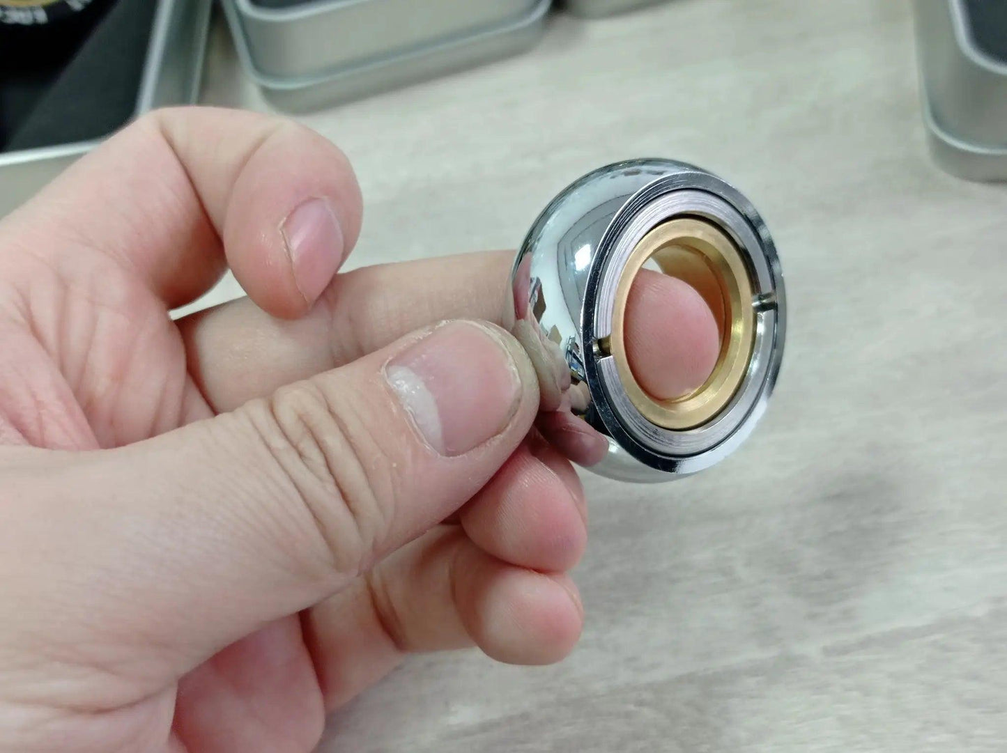  Magnetic Stainless Steel Fidget Toys Ring Slider -  ToylandEU™