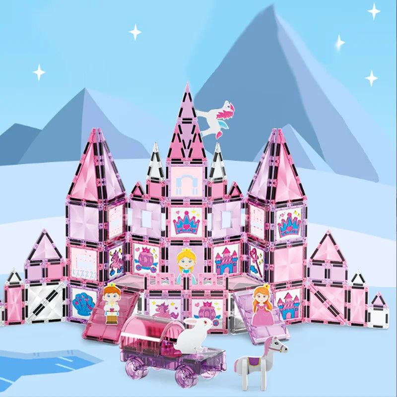  Magnetic Tiles | Castle Theme | 37-116 Pcs | Toylandeu™ 