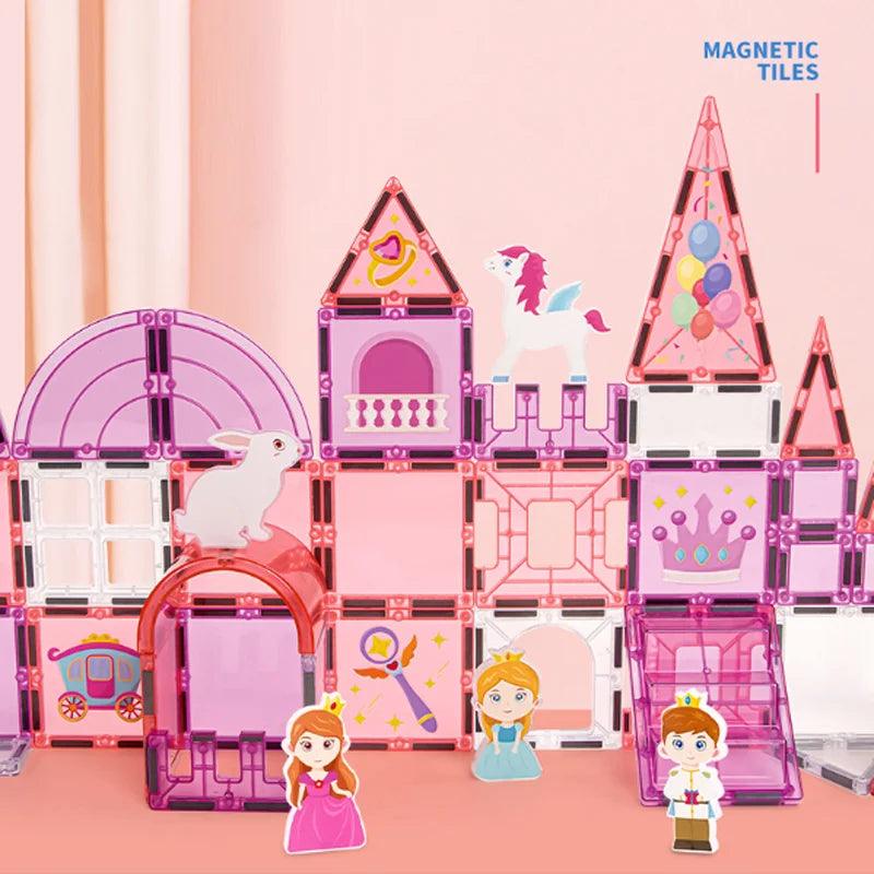  Magnetic Tiles | Castle Theme | 37-116 Pcs | Toylandeu™ 