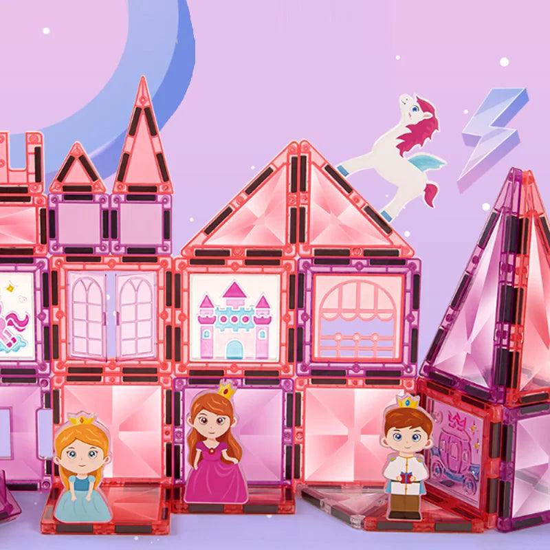  Magnetic Tiles | Castle Theme | 37-116 Pcs | Toylandeu™ 