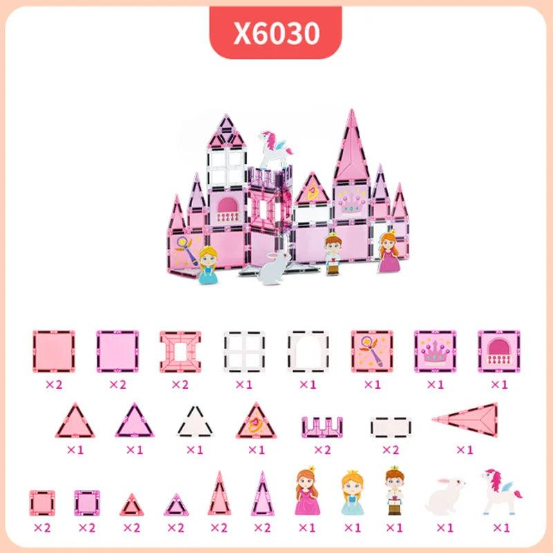  Magnetic Tiles | Castle Theme | 37-116 Pcs | Toylandeu™ 