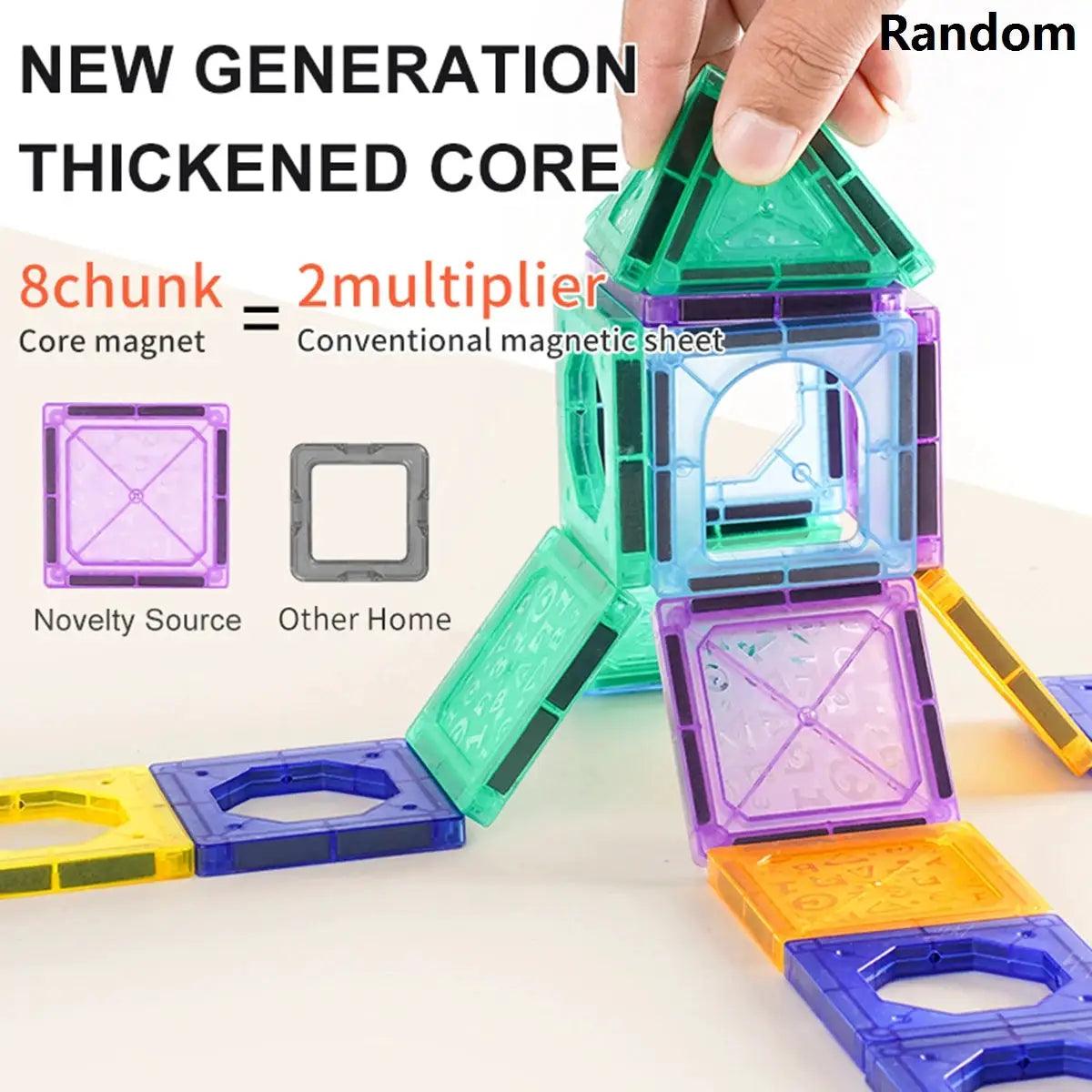  Magnetic Tiles For Kids Ages 3 To 8 Educational Blocks -  ToylandEU™