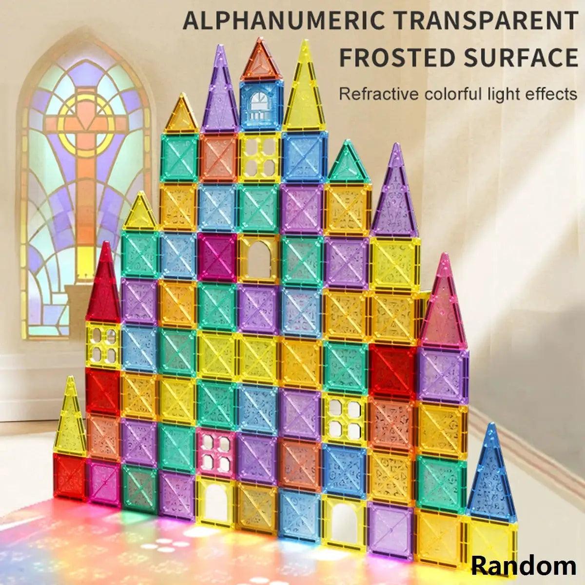  Magnetic Tiles For Kids Ages 3 To 8 Educational Blocks -  ToylandEU™