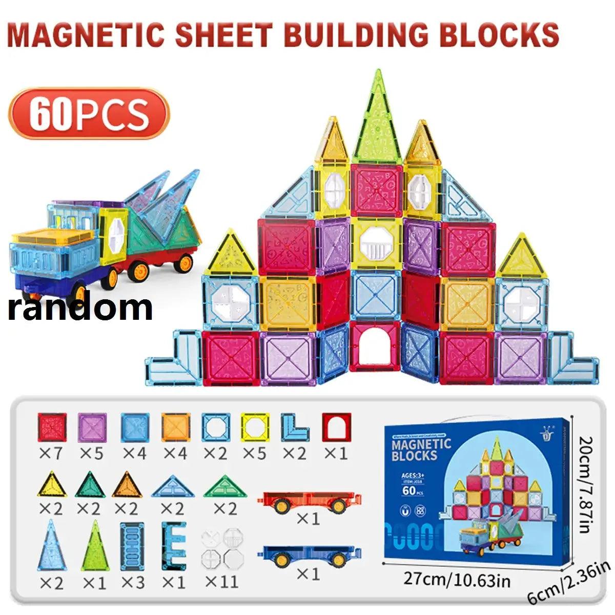  Magnetic Tiles For Kids Ages 3 To 8 Educational Blocks -  ToylandEU™