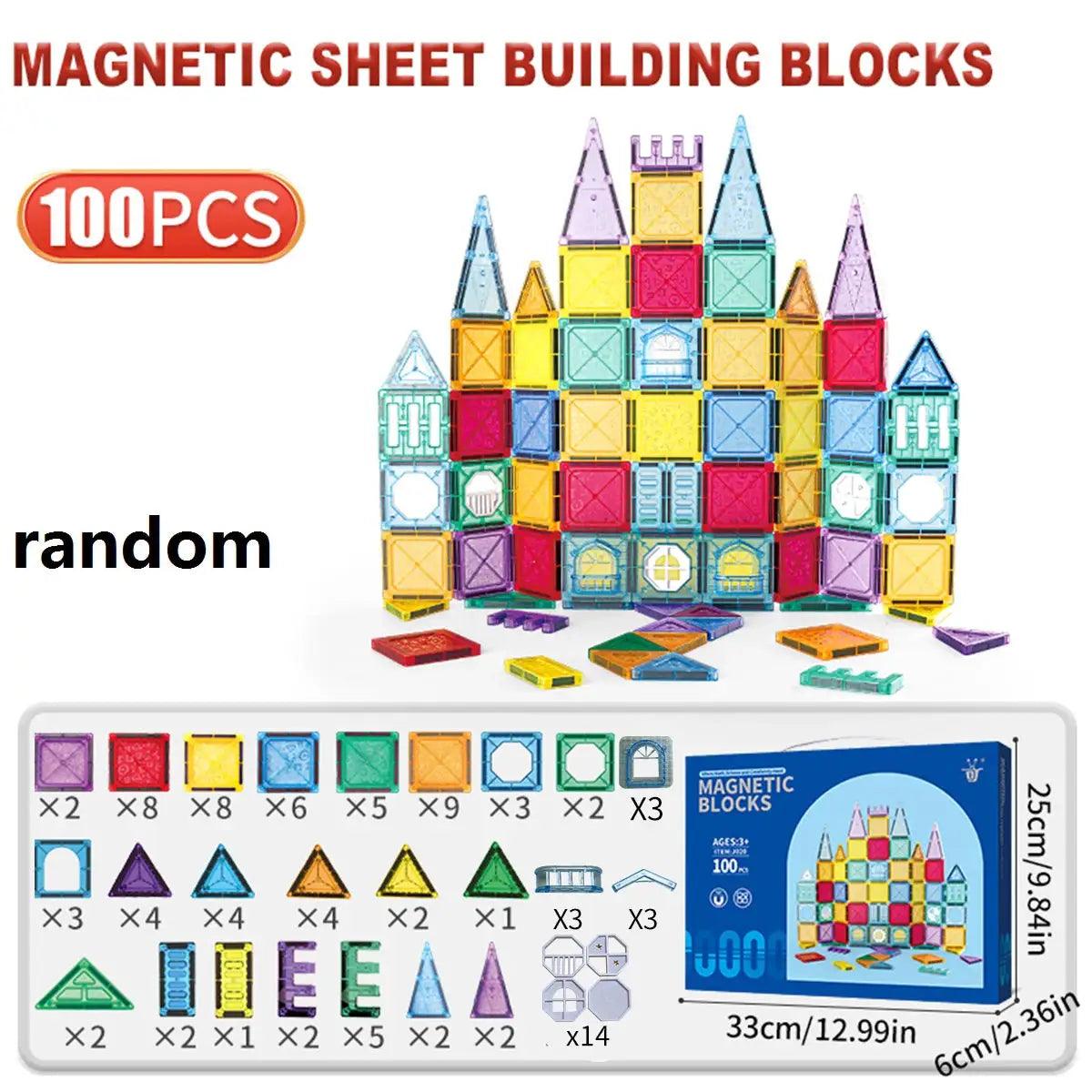  Magnetic Tiles For Kids Ages 3 To 8 Educational Blocks -  ToylandEU™