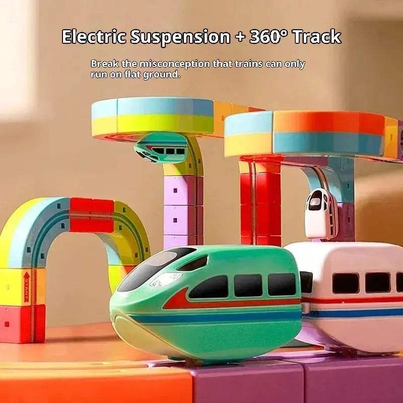 Magnetic Track Set With Anti Gravity Vehicle For Creative Railway - ToylandEU