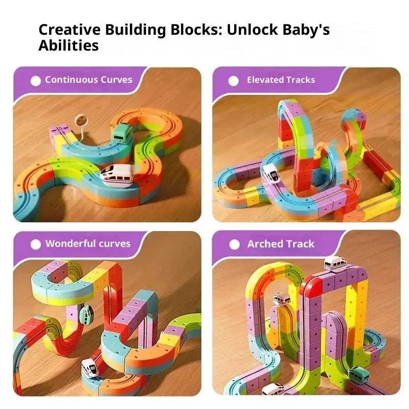 Magnetic Track Set With Anti Gravity Vehicles STEM Toy - ToylandEU