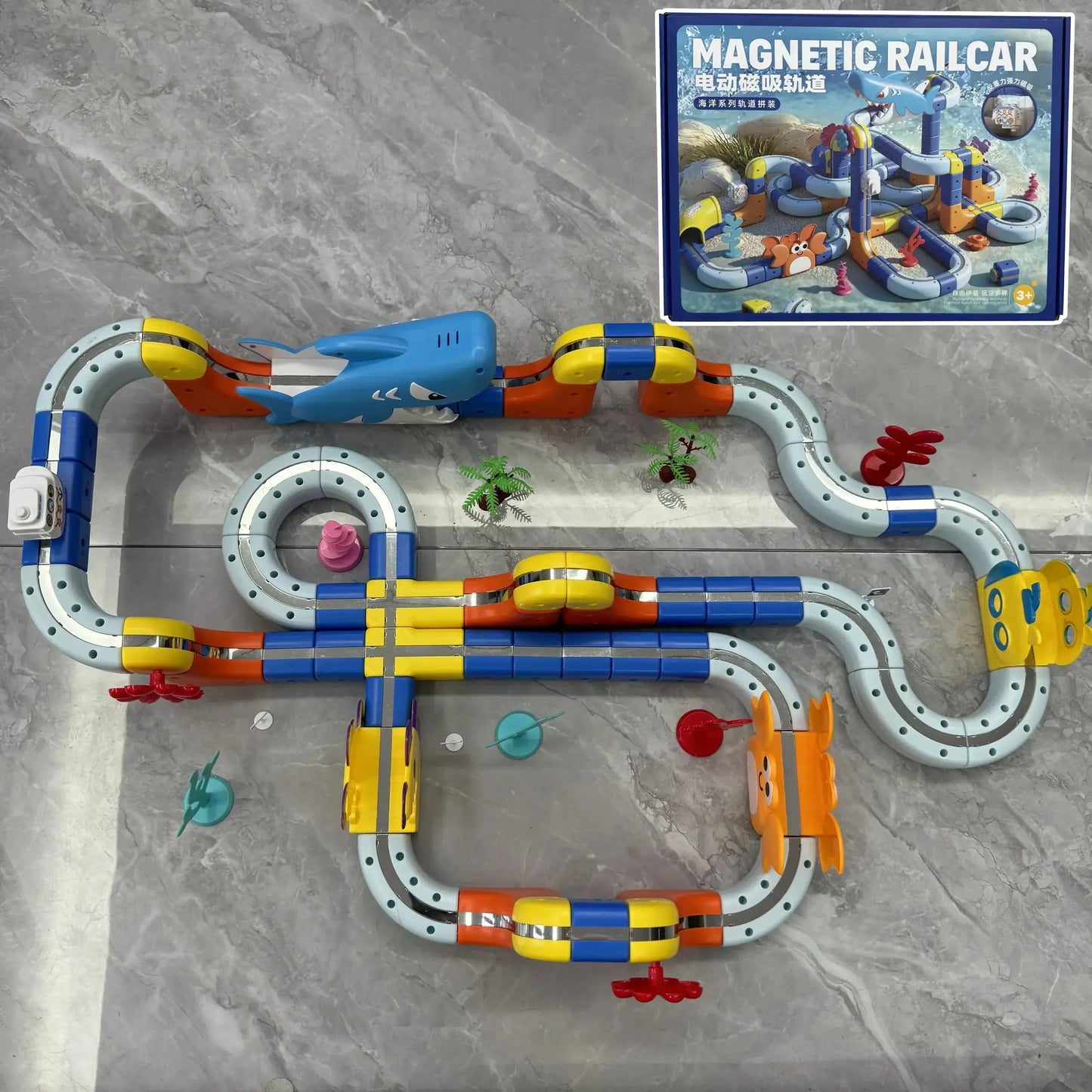 Magnetic Track Toy Car Set For DIY Gravity Racing Fun - ToylandEU
