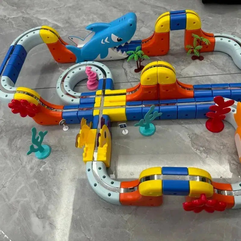 Magnetic Track Toy Car Set For DIY Gravity Racing Fun - ToylandEU
