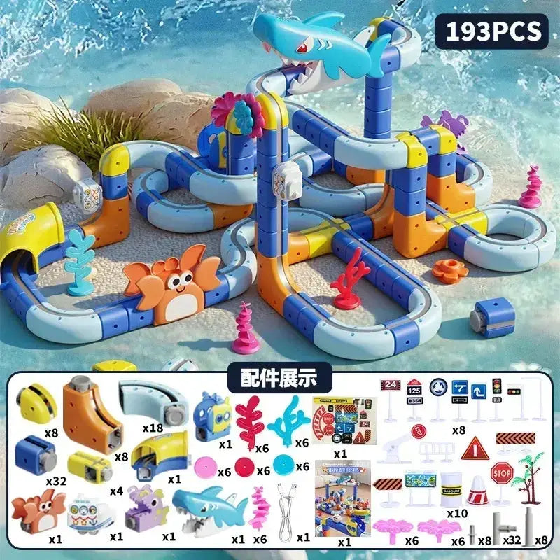 Magnetic Track Toy Car Set For DIY Gravity Racing Fun - ToylandEU